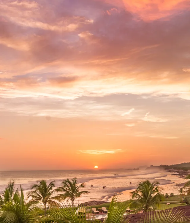 Sunset over Playa Santana